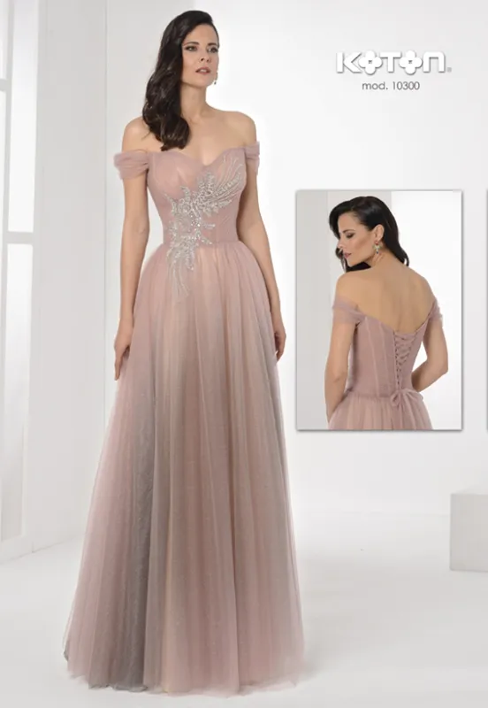 Vestido de fiesta nude · vestido de fiesta